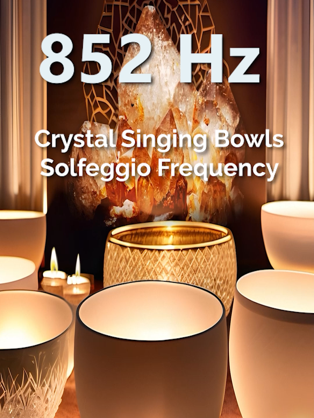 852 Hz Crystal Singing Bowls, Open Your Third Eye, Love Frequency, Unconditional Love, Healing Music #openthirdeye  #852hz #healingmusic