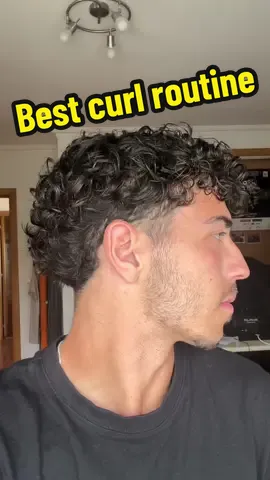 The best way to style your curls in the morning #curlyhair #curls #curlsroutine #menshaircut #haircut 