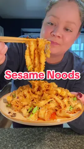 This chilled sesame noodle WILL be on repeat this summer. #food #recipes #cooking #mukbang #foryou #DIY #foodreview 