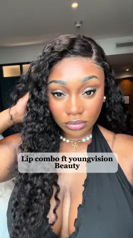 Lip combo using @YOUNG VISION lipgloss in shade 1. Link in bio. #lipgloss #lipcombo #lipcombotutorial #bratzlips #youngvision #youngvisionbeauty #fyp 