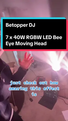 Check out the link in my bio ⚡️ @Betopperdj 7 x 40W RGBW LED Bee Eye Moving Head  comment your questions down below ! FULL DISCLOSURE: both of these units were sent to me for free by Betopper DJ, however under no contract or agreement, official and unofficial, am I influenced or specified an opinion or aspect to talk about these fixtures. I have full creative control on the video and it is solely directed by me.   #b#betopperb#betopperdjd#djclickeym#mobiledjl#lightingd#djlighting