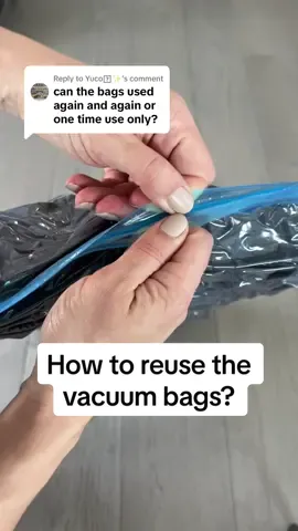 Replying to @Yuco🩷✨️ Being able to reuse them is another reason I love these vacuum bags #vacuumbag #storagebag #storagehacks #compression #closetcleanout #summersale 