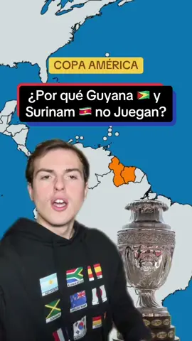 ¿Por qué Guyana 🇬🇾 y Surinam 🇸🇷 no juegan la Copa America? #greenscreen #SabiasQue #curiosidades #copaamerica #argentina #messi #mexico #conmebol #concacaf #futbol #peru #chile #colombia #venezuela #geografia #mapa #historia #caribe #centroamerica  