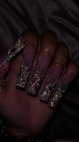 ✨✨Would you wear these?!✨✨ #nails #fyp #blingnails #crazynails #nailsart 