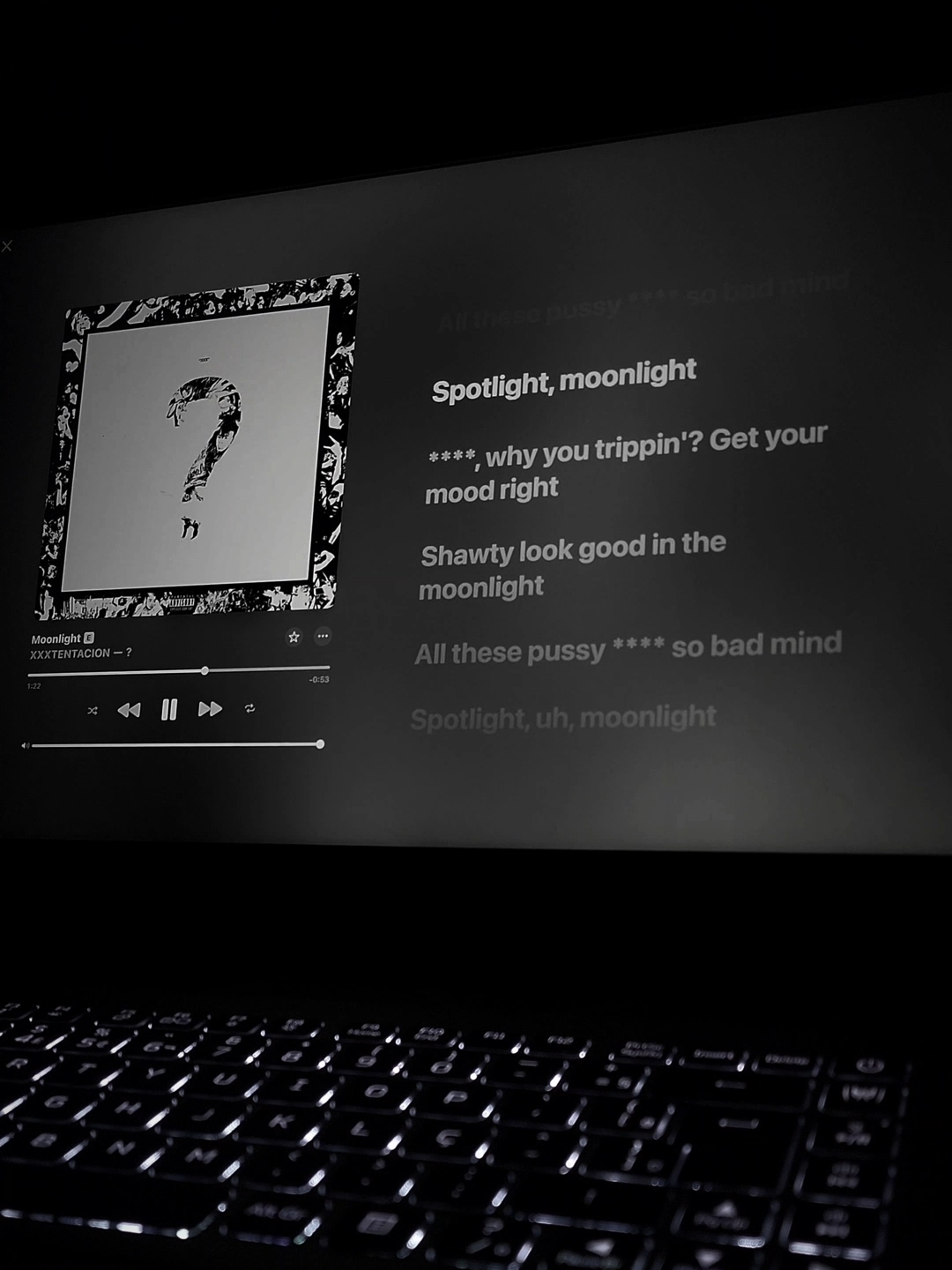 moonlight - xxxtentacion #fyp #music #lyrics #xxxtentacion