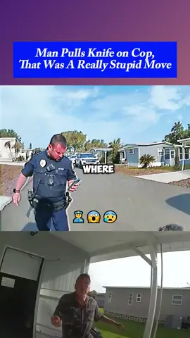 Man Pulls Knife on Cop, That Was A Really Stupid Move Part 3 #copsoftiktok #police #policeofficer #cops #copsusa #policecar