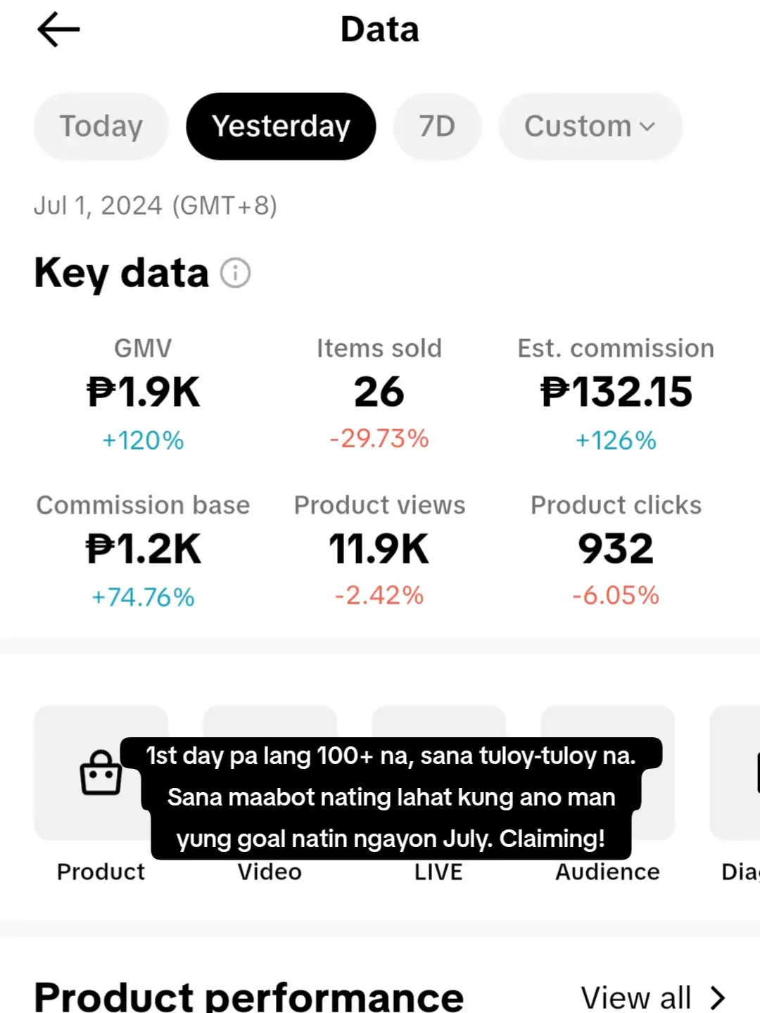 Maliit lang to para sa iba, pero for me sobrang laki na nyan kasi makakadagdag na sa ipon ko. Sana maabot natin yung goals natin this July, samahan lang natin ng actions kung ano yung pinagpray natin.💪🏻❤️ #fypシ゚viral #tiktokaffiliate #affiliatemarketing #affiliatecommissions #supportsmallaffiliates 