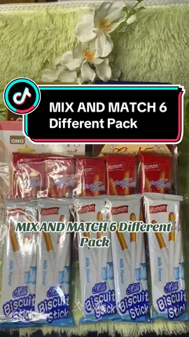 MIX AND MATCH 6 Different Pack #momonfood #momon #cookies #momonsnacks #trending #fyp #kidssnacks #mixandmatch6pack 