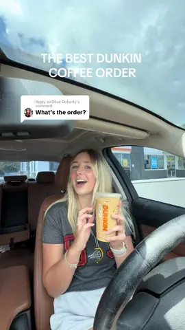 Replying to @Olive Doherty literally THE BEST coffee order at dunkin!  my order: medium original blend iced coffee -4 creams -5 caramel swirls -1 butter pecan swirl @Dunkin' #smallcontentcreator #smallcreator #microinfluencer #dunkincoffee #icedcoffee #besticedcoffee #dunkindoughnuts 