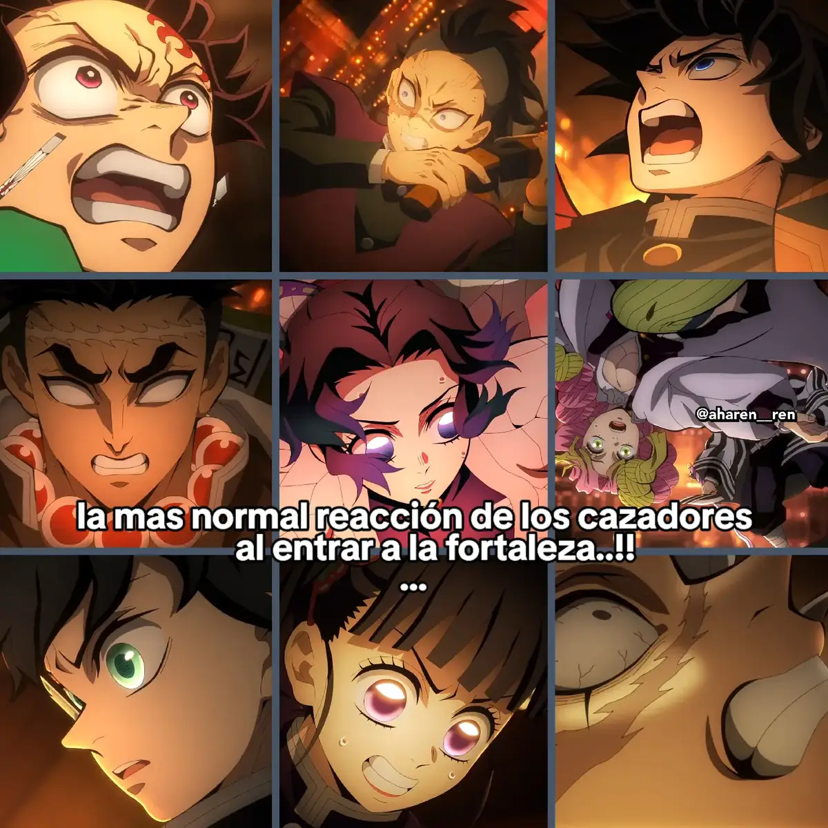 #kimetsunoyaiba #demonslayer #tanjirokamado #inosukehashibira #zenitsu #gyomeihimejima #sanemishinazugawa #giyuutomioka #muzan #aharen_ren🍂 #animemanga #kamesquad 