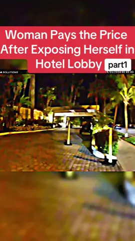 Woman Pays the Price After Exposing Herself in Hotel Lobby #fypage #cops #copsoftiktok #lawenforcement #fbi #police 
