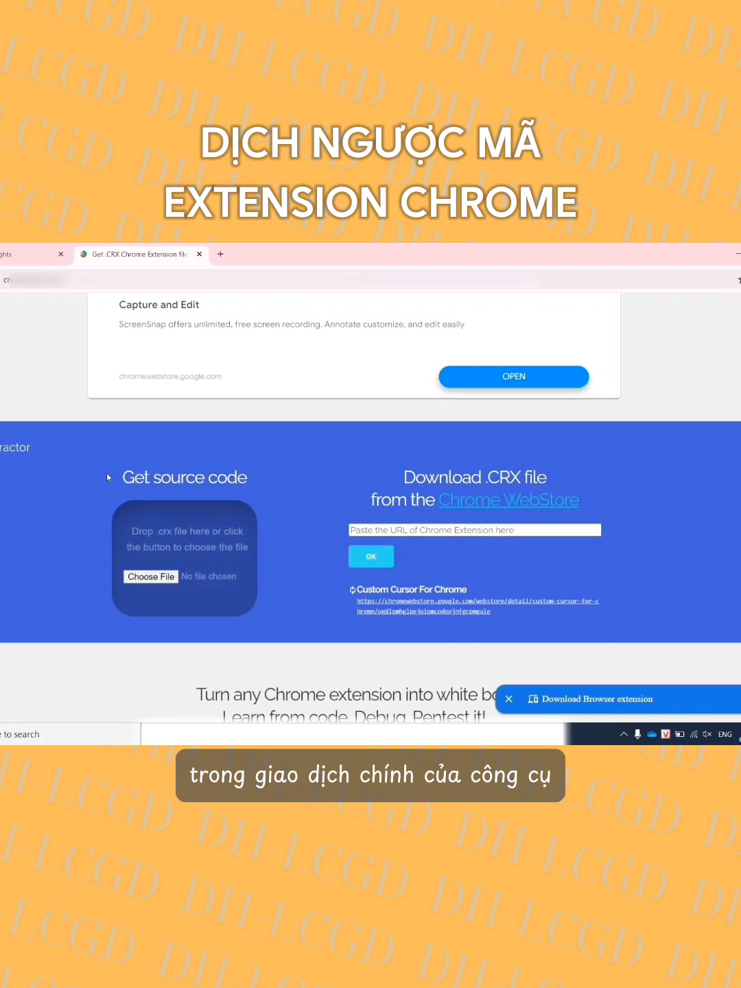 Cách dịch ngược mã nguồn của extension Chrome để tìm hiểu và học hỏi #thanhcongnghe #dhlcgd #learnontiktok #fypシ