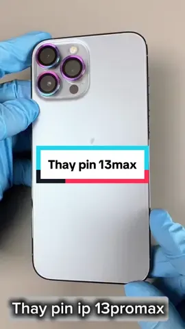 Thay pin iphone 13max#xuhuongtiktok #iphone #tranglamdienthoai #fyp 