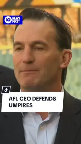 AFL chief Andrew Dillon says the current umpiring standard in the AFL is 