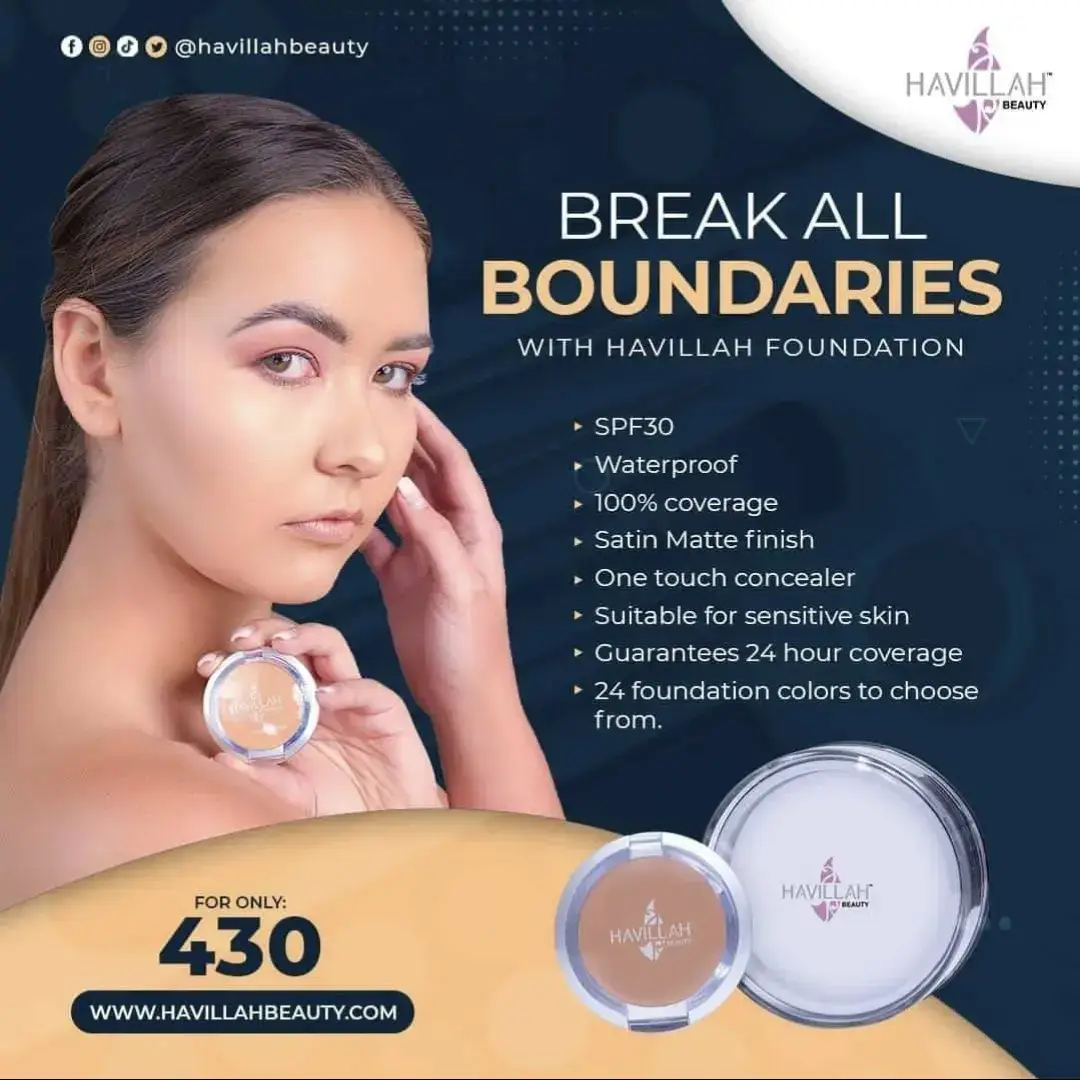 foundation and powder  R530 delivery included 