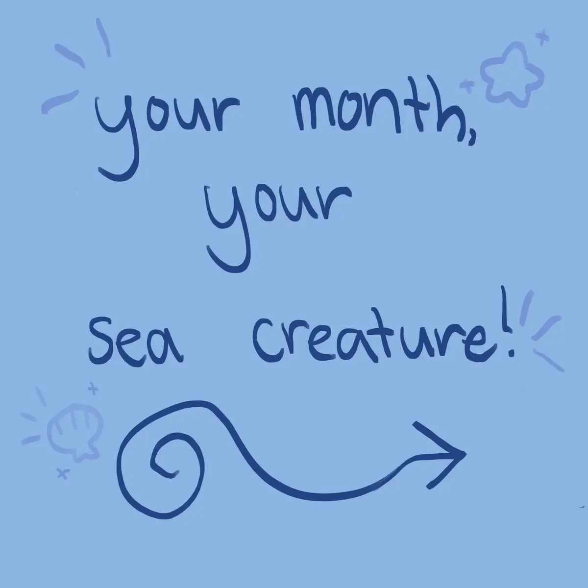 Sea creatures!! What should i do next??!! #yourmonth #yourmonthyourthing #slideshow #doodle #doodles #seacreatures #marinebiology #shark #art #funny #silly #fyp #foryou #foryoupage #birthday #yay 