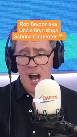 when worlds unexpectedly collide 🤣 watch the full chat with rob brydon now on @Global Player 🫶 #robbrydon #unclebryn #gavinandstacey #sabrinacarpenter #pleasepleaseplease #impressions #impressionchallenge 