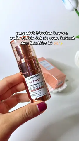 Serum Retinol yg aman bgt buat pemula  #skintific #retinol #retinolskintific #fyp 