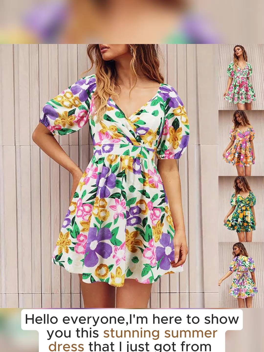 Flowers Print Summer Beach Short Dress Casual Fabric Polyester Adjustable Comfortable Shortsleeve Loose Skirt intro @glooosystore #uk #new #2024 #tiktok #trending #trend #travel #holiday #Summer #beach #dress #friends #fun #Love #flowers #beautiful #women #sale