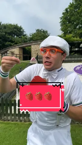 Learn how to whip up @wimbledon’s signature dessert at home: strawberries & cream. 🍓 Meet the people who keep this tennis tournament running in a brand-new episode, out now. #Wimbledon #blippi #strawberriesandcream #desserttok