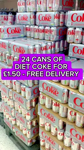 24 Cans of Diet Coke For £1.50 with free delivery - new customer deal #cocacola #dietcoke #coke 