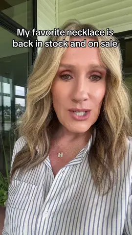 My favorite necklace from @themjewelers is back in stock and on sale!  These pave bubble letter initial necklaces are all the rage and make the best personalized gift!  😍 Make sure you get yours before they go out of stock again!  #womenover50 #over50women #initialnecklace #letternecklace #bubblenecklace #initialnecklace #giftforher 