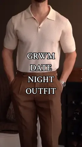 GRWM, date night outfit! 😎 One of my favorites! #datenightoutfit #polo #sweaterpolo #mensfashion #mensclothing 