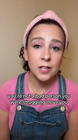 Youre not a bad person. 💗