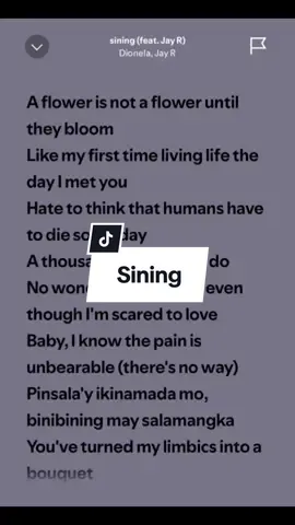 Sining full lyrics 🎧 By: Dionela #musiccollection #spotify #singalong 