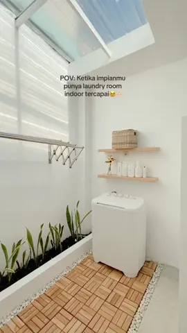 Allhamdulillah laundry room sederhana. Jemuran dinding lipat di keranjang yaa #jemuran #jemuranbaju #jemuranminimalis #jemuranlipat #jemurandinding #jemuranstainless #homedecoration #homedecortiktok 