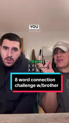 8 word connection challenge with my brother 😅 #assyriantiktok #8wordchallenge #funny #fyp 
