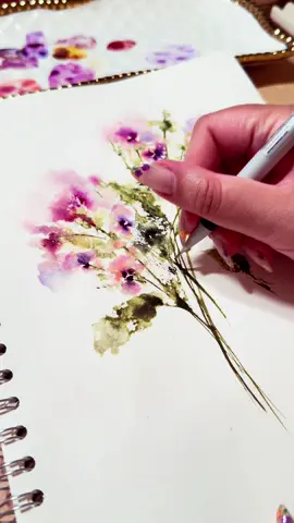loose florals 💐 #watercolor #acuarela #aquarelle #水彩 #акварель #acquerello #pigmentsandmood #originalart  . . © 𝚌𝚘𝚙𝚢𝚛𝚒𝚐𝚑𝚝 Vinessa Redford @pigmentsandmood 2024.