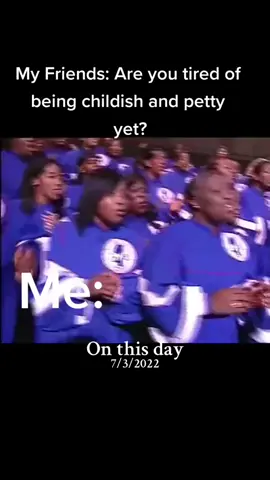 Petty for life #onthisday #iPlay2Much #fyp #foreverfoolish #petty #masschoir 