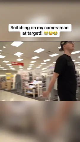 Snitching on my cameraman at target. #fyp #fypシ゚viral #viral #funny #funnyvideos #viralvedio #snitch #target #trending #fypage #foryoupage #foryou #fypツ 