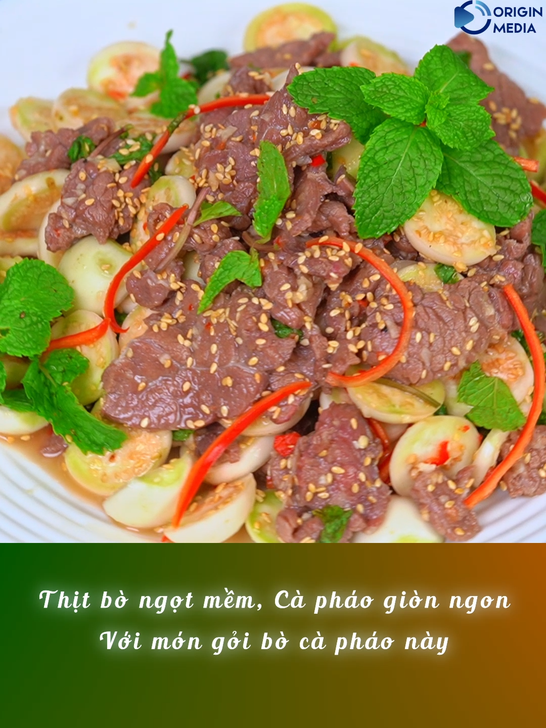 Thay đổi thực đơn hàng ngày bằng món Gỏi Bò Cà Pháo thơm ngon mới lạ #monngon #monngonmoingay #cooking #cooking #cookies #anhchongdamdangofficial #bepnhagiang #goibocaphao #goithitbocaphao