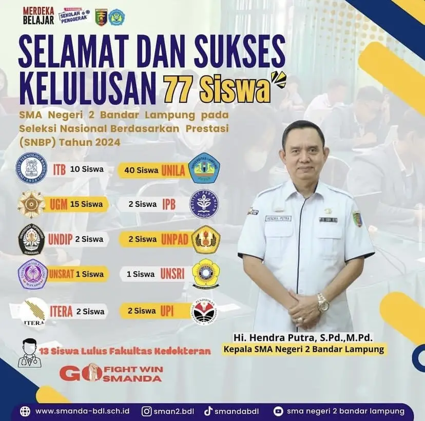 @SMAN 2 BANDAR LAMPUNG🔥🔥 #snbp2024 #snbt2024 #akselerasi #kedinasan #stan #unhan #ipdn #poltekim #beasiswaindonesiamaju #sman2bandarlampung #smandabdl #fyp 