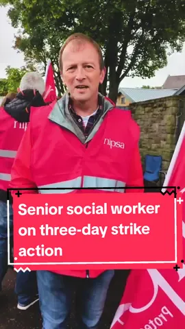 Senior social worker Simon Hardy speaks to The Irish News at the three-day strike action by family and childcare service workers in the South Eastern trust, highlighting chronic understaffing issues and the urgent need for investment in social work training to prevent the collapse of children's services. #irishnews #fyp #belfast #northernireland #socialworkers 