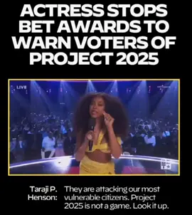 Taraji P. Henson plays no games with the facts. Thank you, Taraji. Project 2025's leader proves her point. How can you not hear a plan for violence in his language?  #tarajiphenson  #project2025 