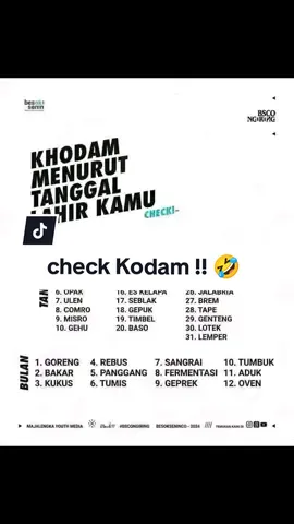 check Kodam!! 🤭😂😂 #checkkodam #fyp #fypシ゚viral #trending #hiburan #jusforfun 