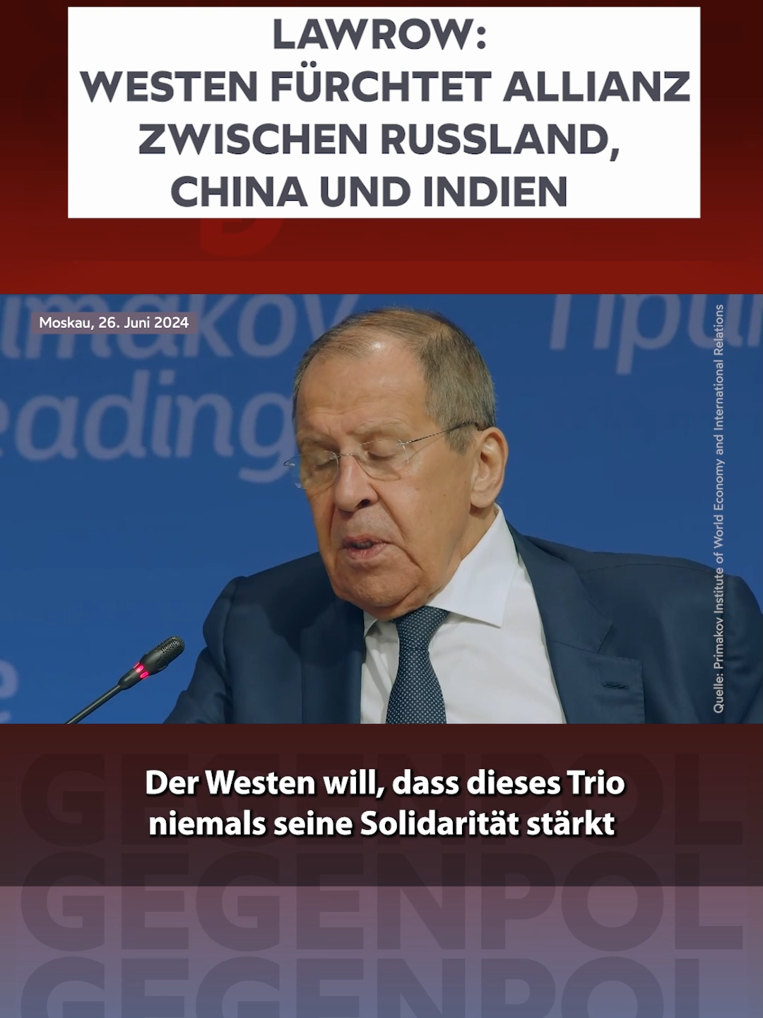 #gegenpol #shorts #lawrow #lavrov #russland #russia #china #indien #india #brics #brics🇧🇷🇷🇺🇮🇳🇨🇳🇿🇦 #sco #politik #news #nachrichten #geopolitik #usa #westen