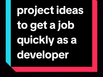 project ideas to get a job quickly as a developer #developer #coding #htmlcss #webdevelopment #coding #softwaredeveloper #html 