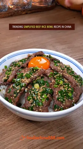 Trending simplified beef rice bowl recipe in China. Do you want to try? #Recipe #cooking #chinesefood #beef #rice