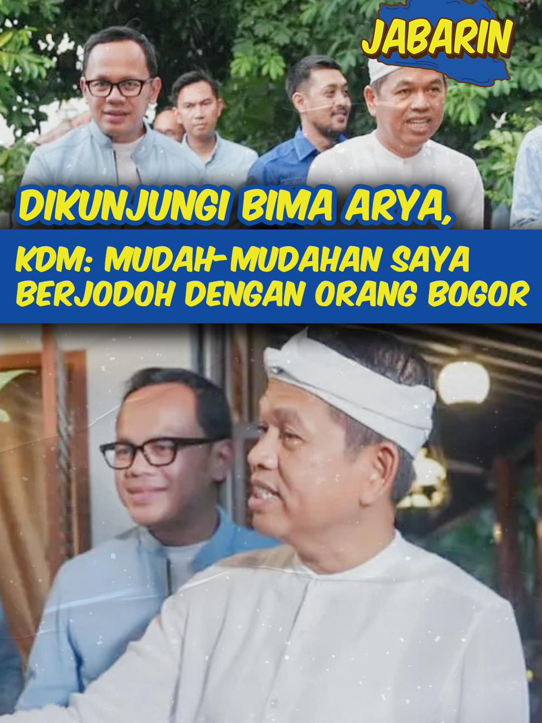 Dikunjungi Bima Arya, KDM: Mudah-mudahan Saya Berjodoh dengan Orang Bogor #Tiktokberita #KDM #bimaarya #pilkada2024