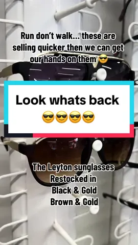 Restocked AGAIN on our Leyton sunglasses 😎 #viralsunglasses #menssunglasses #sunnies #fashionaccesories #sunglassesshop 