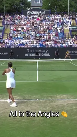 Court-Level Camera Angle > Bird’s Eye View 😏 Which camera angle do you prefer at a tennis match? #WTA #Tennis #TennisTok #Sports 