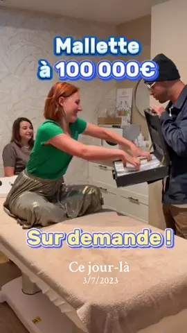 Si tu veux que je vienne te rendre visite avec la Mallette à 100 000 €, dis-le-moi dans les commentaires #cejour-là 
