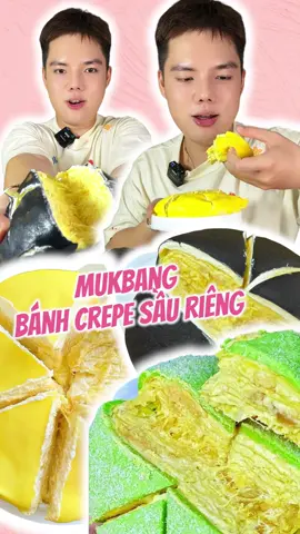 Mukbang bánh crepe sầu riêng với Bảo nhaaa 🤤 #beotheman #xuhuong #ancungtiktok #mukbang 