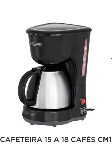 Black Decker Cafeteira Elétrica com Jarra em Inox, Porta Filtro Removível e Placa Aquecedora, 220V Compre na Amazon Clique Aqui: https://amzn.to/3W6CLrs #amazonfinds #amazon #Blackdecker #cafeteira #cafeteiraeletrica #jarra #inox #portafiltro #cafe
