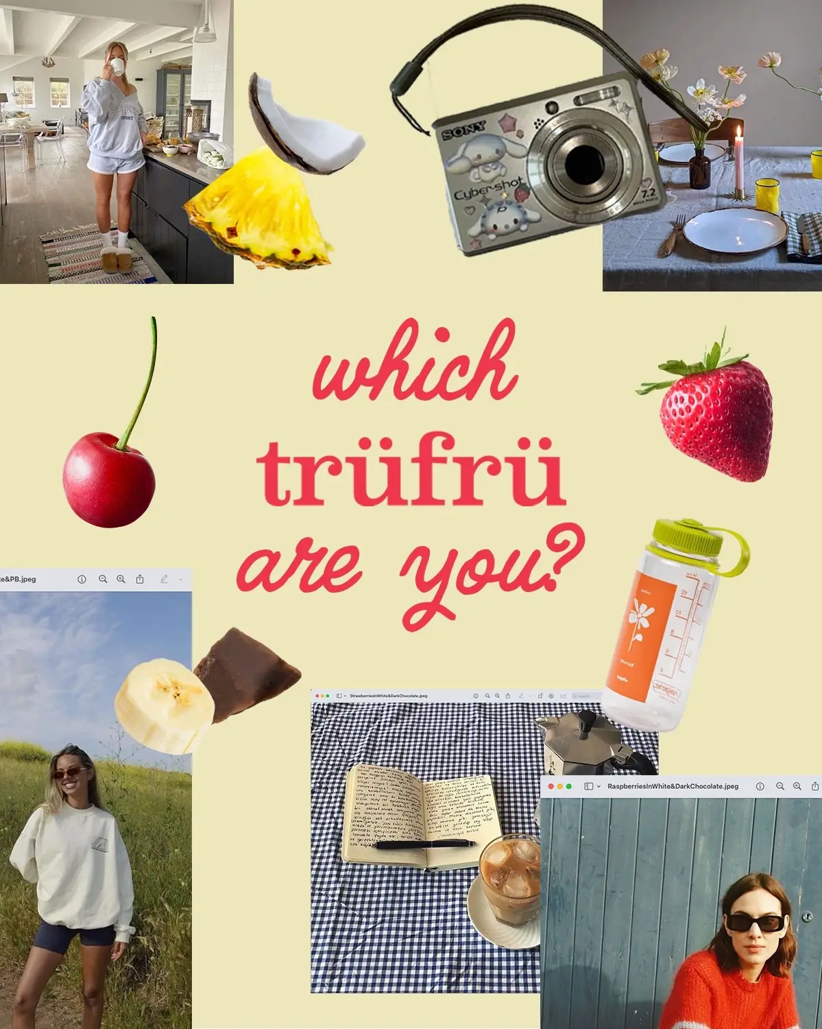 Hot girls eat Trü Frü. #trufru #aesthetic #moodboard 