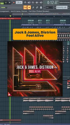 Jack & James, Distrion - Feel Alive [FL Studio Remake + FREE FLP] #jackandjames #distrion #edm #flstudio #freeflp #samples #musicproducer #producertok #musicproduction #electronicmusic 